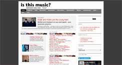 Desktop Screenshot of isthismusic.com